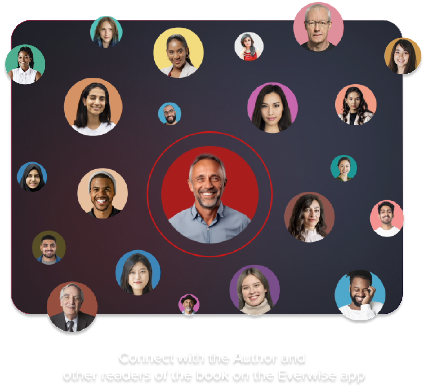 Readers gathered around the author inside Everwise